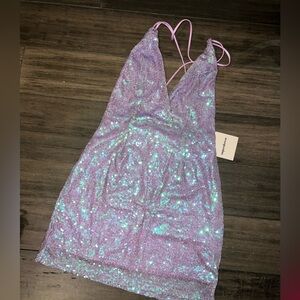NWT Superdown sequin mini